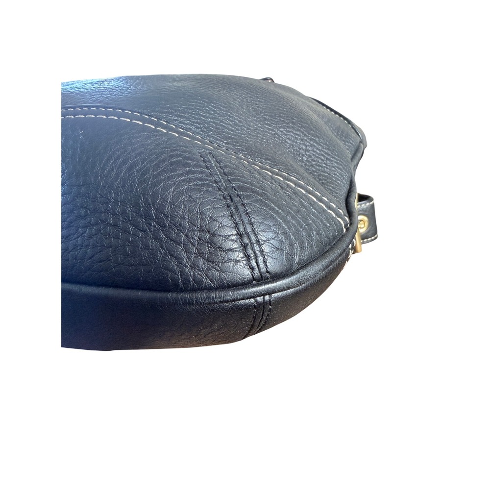 Coach Hamptons leather clip hobo style 10214 gold pebbled leather - Picture 11 of 16